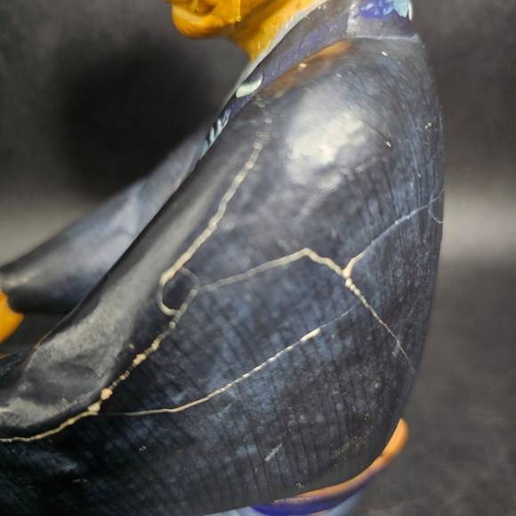 Unique Vintage Blue and Brown‎ Decor Accent - Picture 5 of 9